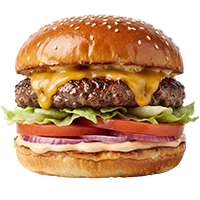 Juicy gourmet burgers served with sides at Grilled 88 in Largs.